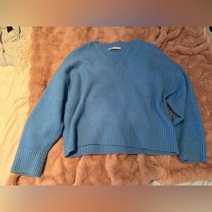 Zara Light Blue Knit Top
